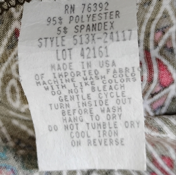 Vintage Boho Bell Sleeve Dress 1X Olivia Matthews Stretch Knit Fall Retro - Picture 8 of 8